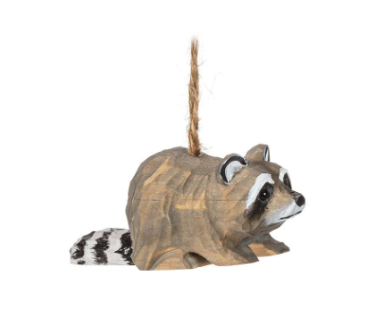 Raccoon Carved Ornament