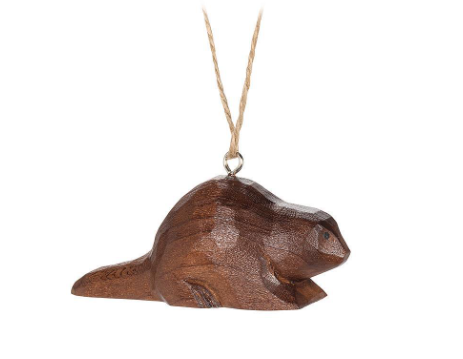Beaver Carved Ornament