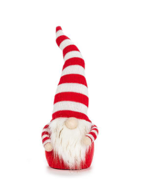 Striped Hat Gnome - Red