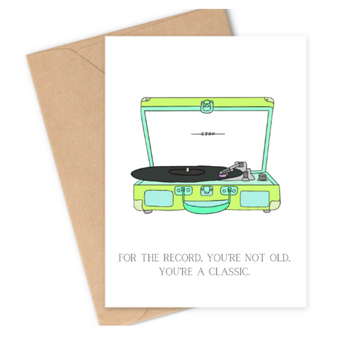 You're a Classic (Green) Greeting Card